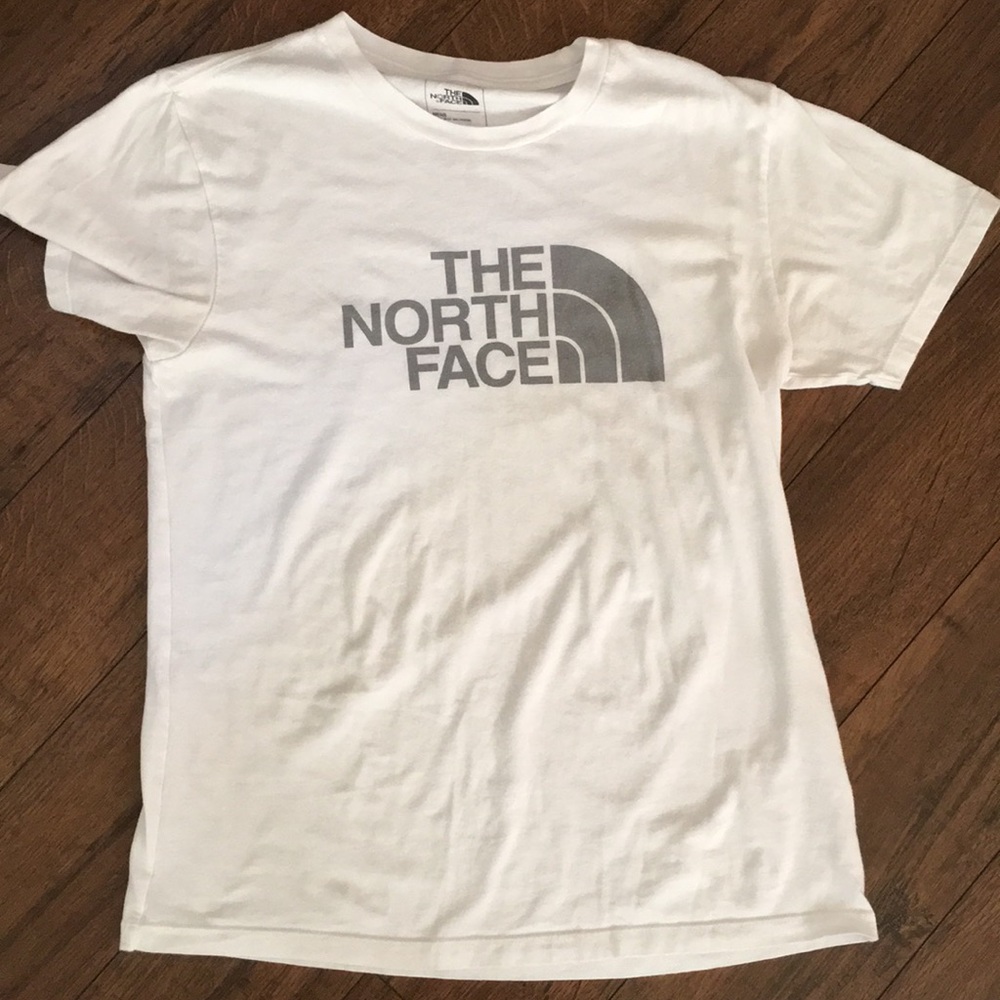 White North Face tee shirt